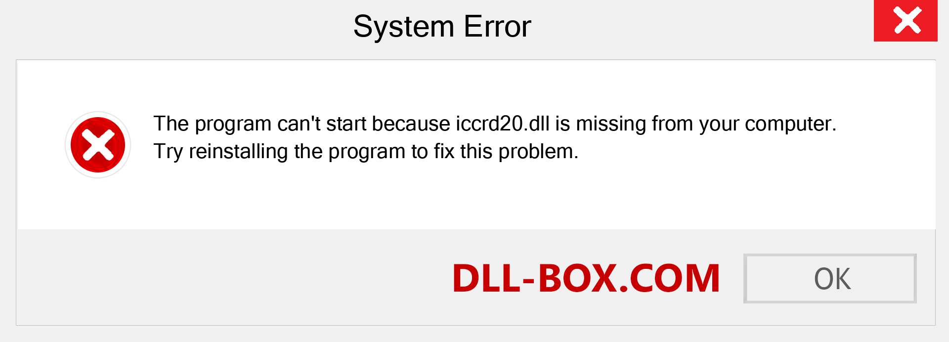  iccrd20.dll file is missing?. Download for Windows 7, 8, 10 - Fix  iccrd20 dll Missing Error on Windows, photos, images